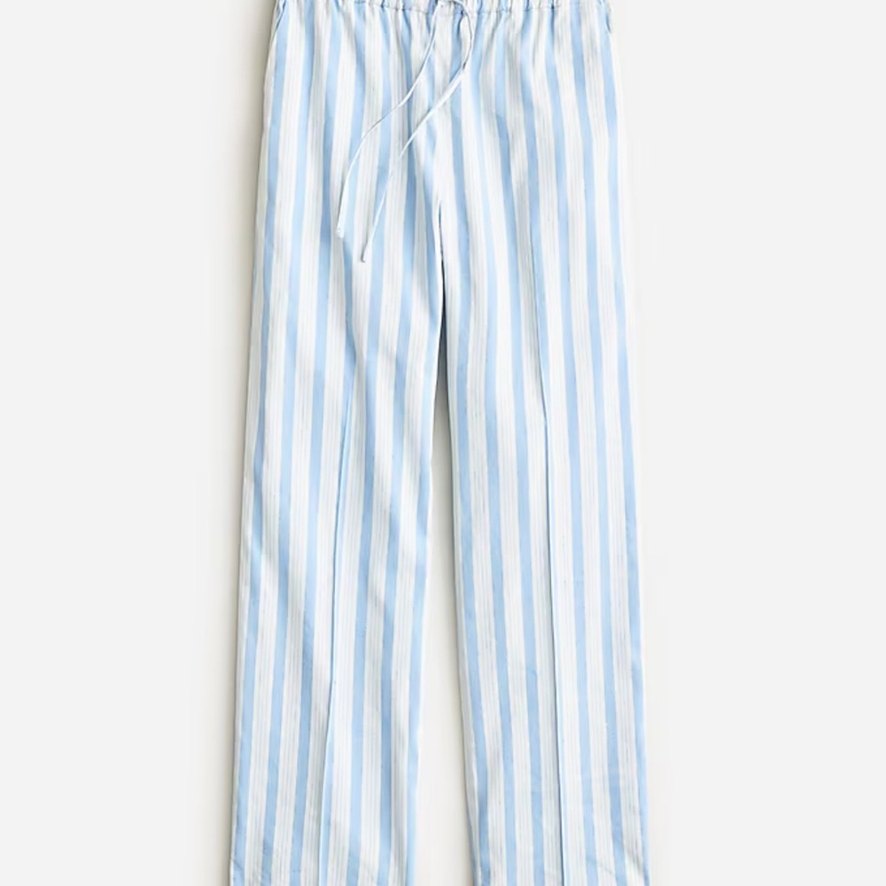 J. Crew Soleil pant in striped linen blend